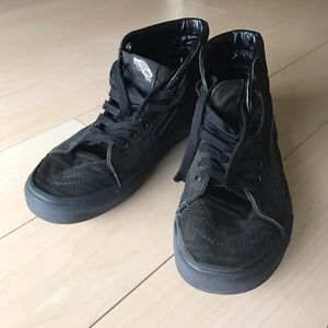 Black Vans Canvas Sk8-Hi